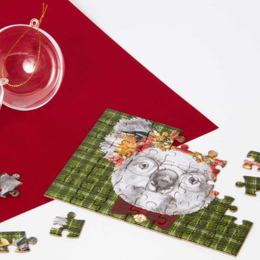 42 Piece Puzzle in Christmas Tree Ornament
