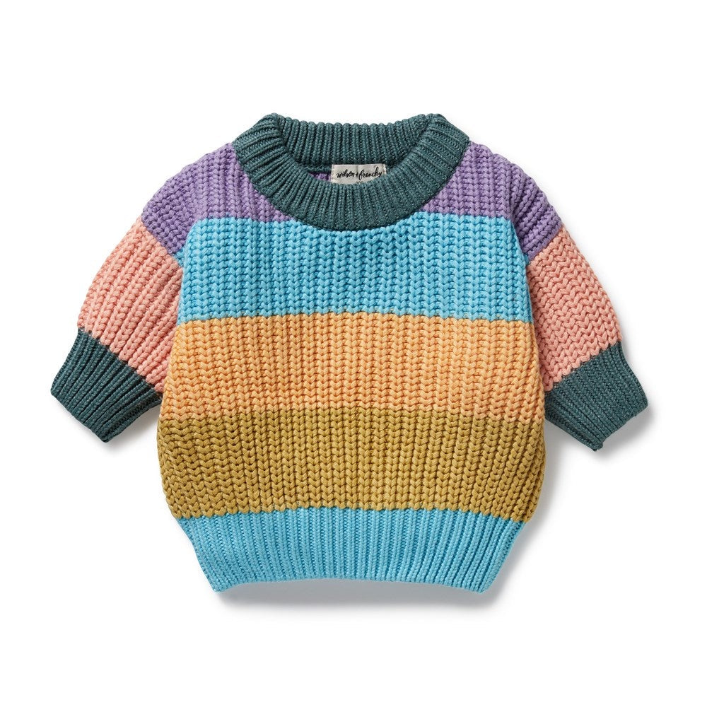 Rainbow Organic Kids Knitted Jumper
