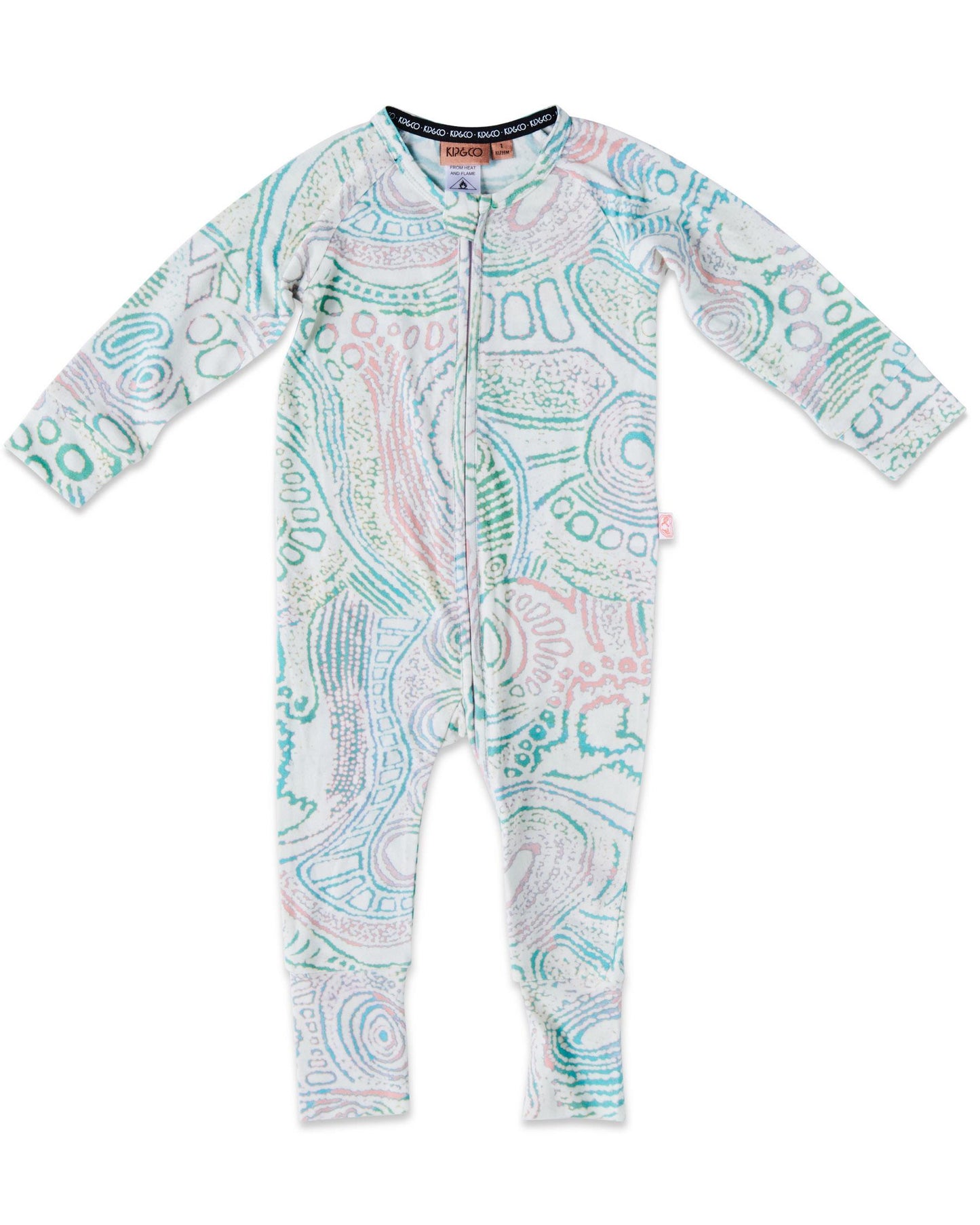 Zip Romper Tjala Tjukurpa Pastel