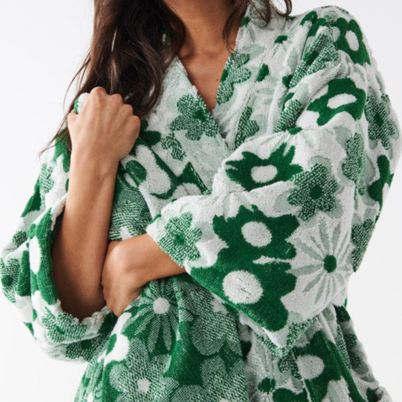 Green House Embossed Terry Bath Robe