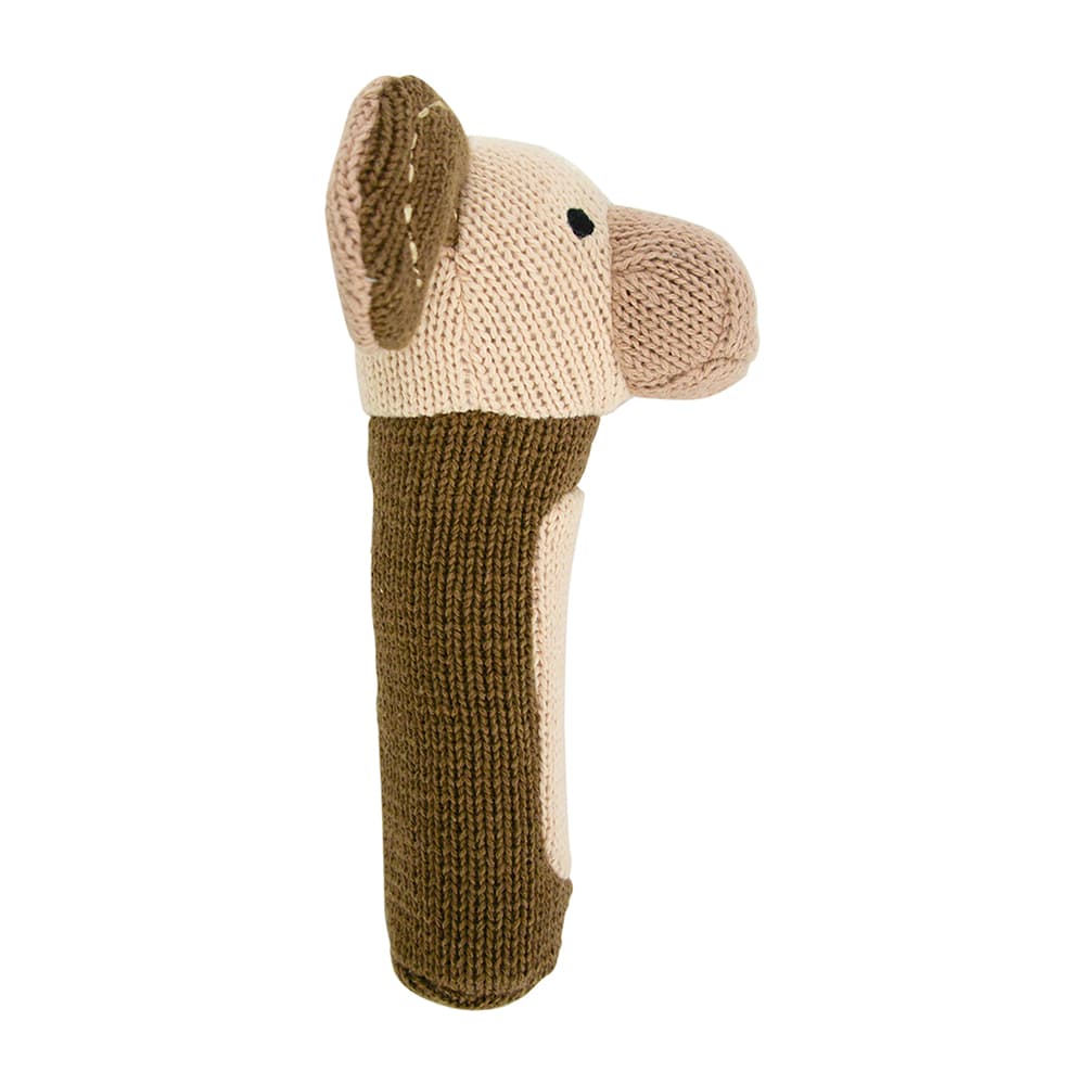 Knit Rattle Puppy