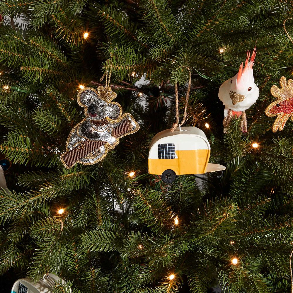 Festive Caravan Tree Decoration