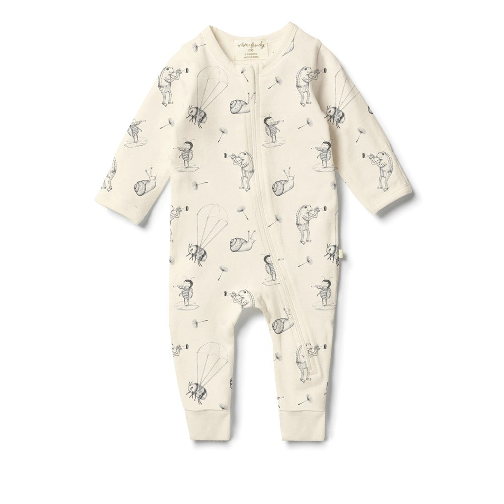 Whispering Willows Organic Zipsuit