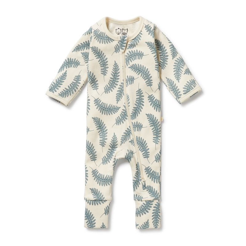 Little Fronds Organic Zipsuit