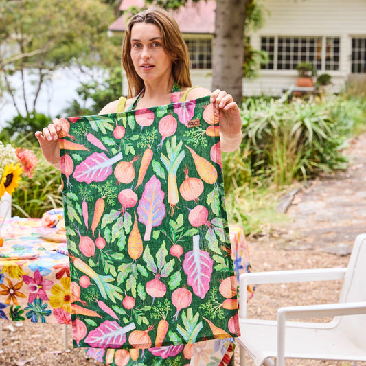 Veggie Soup Tea Towel