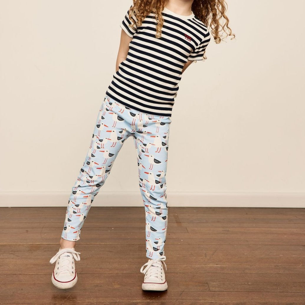 Seagulls Print Kids Leggings
