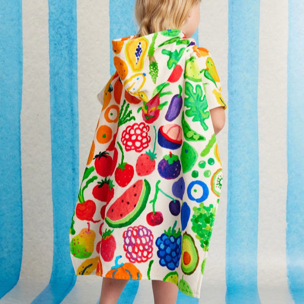 Eat The Rainbow Kids Hooded Towel