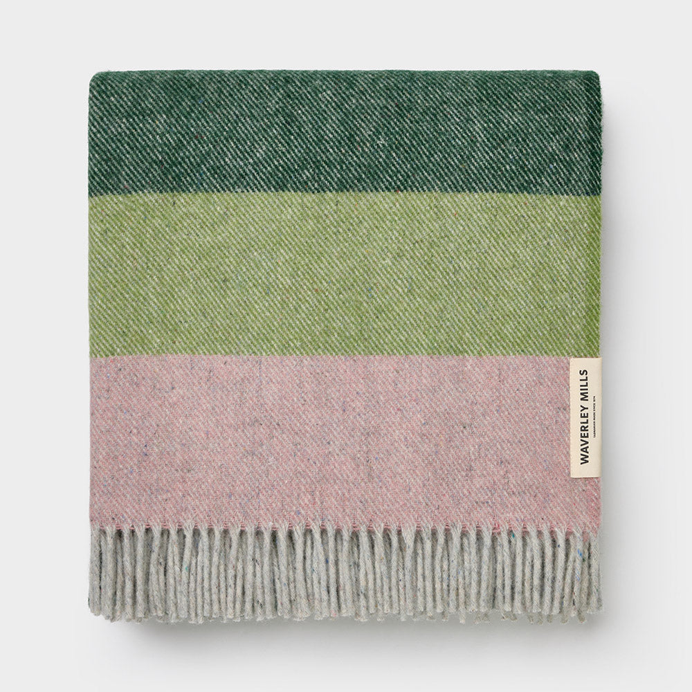 Breezy Bloom Recycled Wool Throw