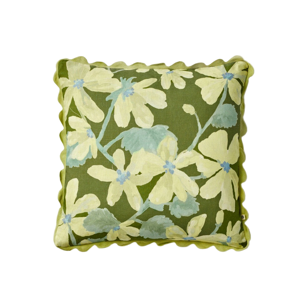 Violet Khaki Cushion