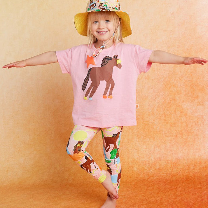 Giddy Up Short Sleeve Kids T Shirt
