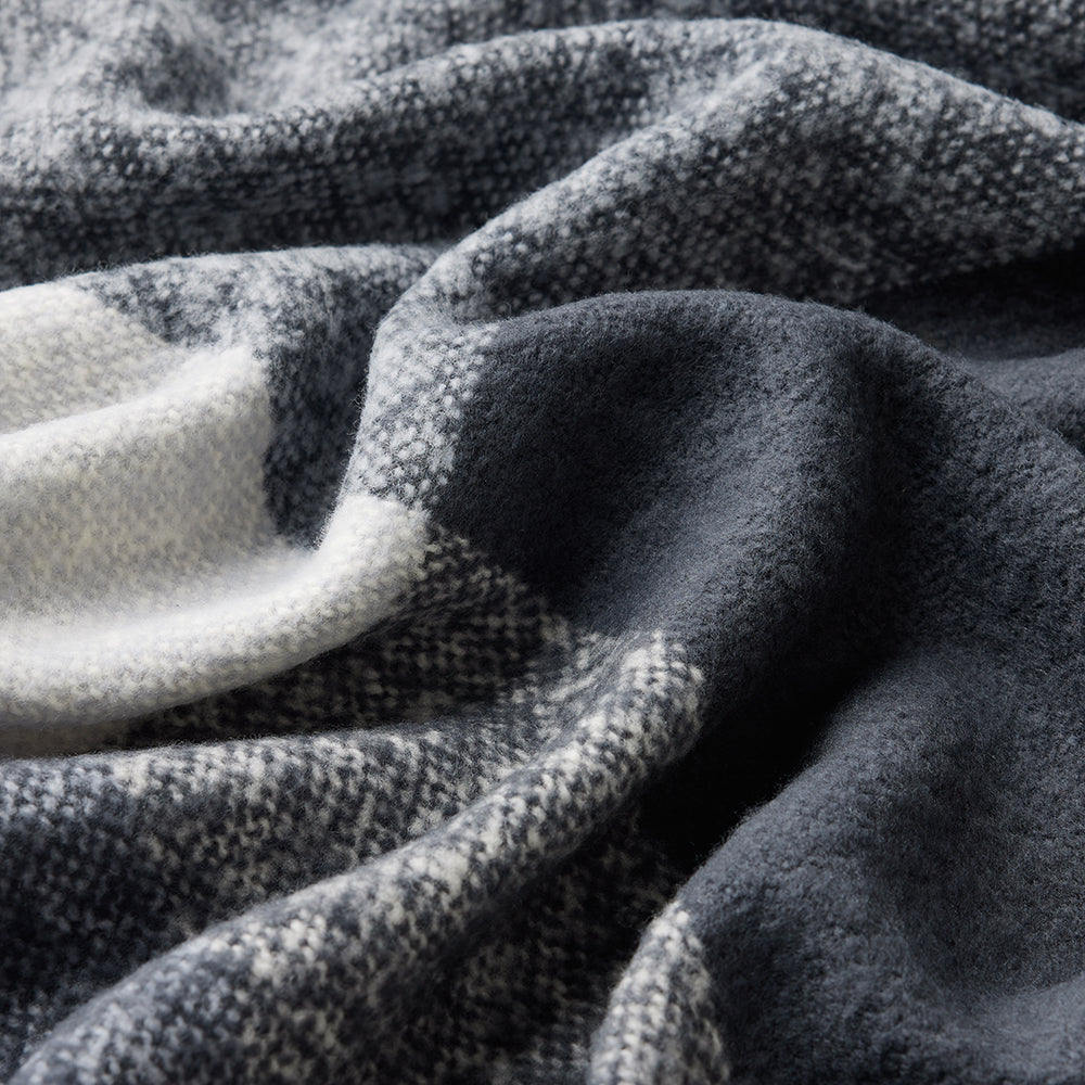 Aloft Grey Merino Wool Throw