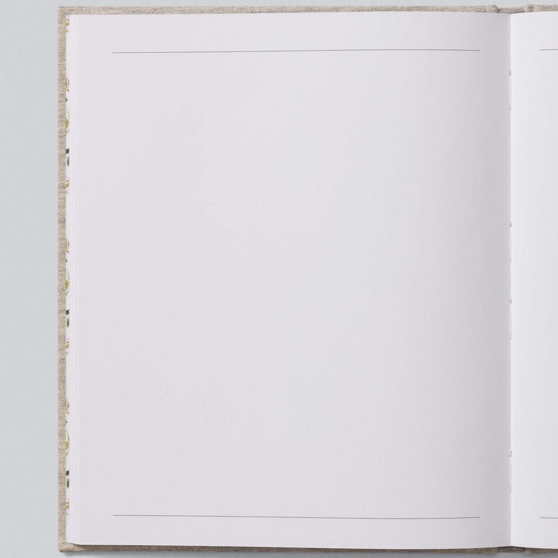Guest Book Grey Linen