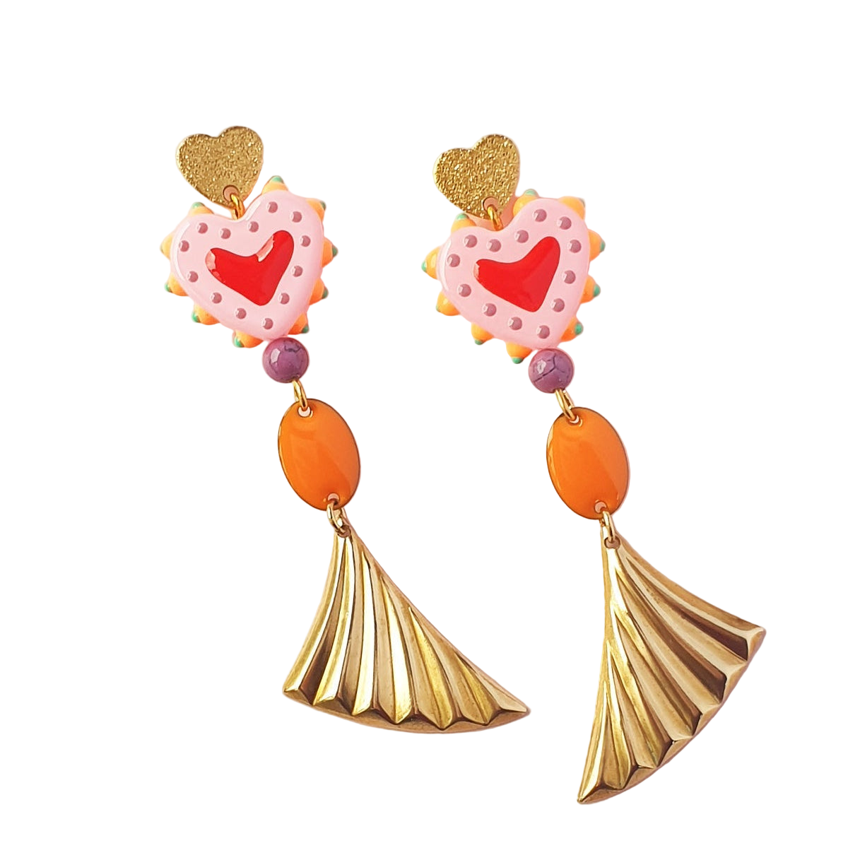 Smitten Earrings Orange