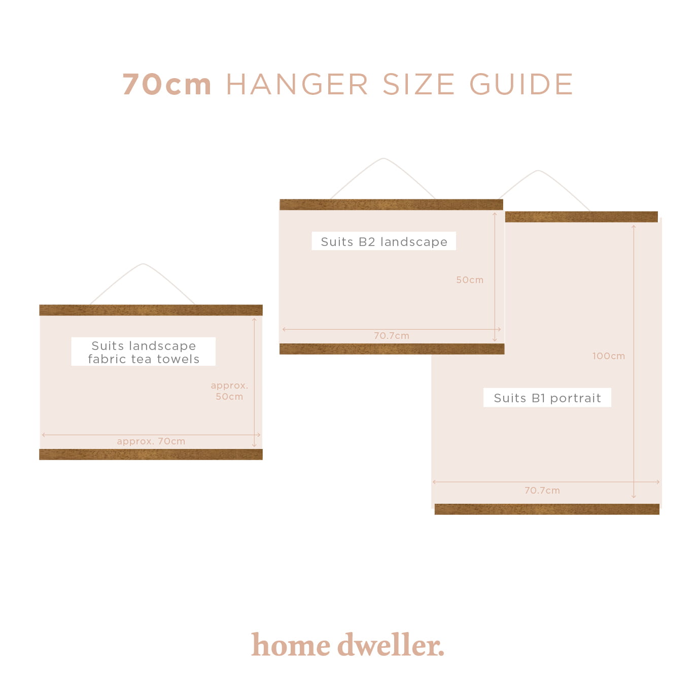 Magnetic Print Hanger 70cm