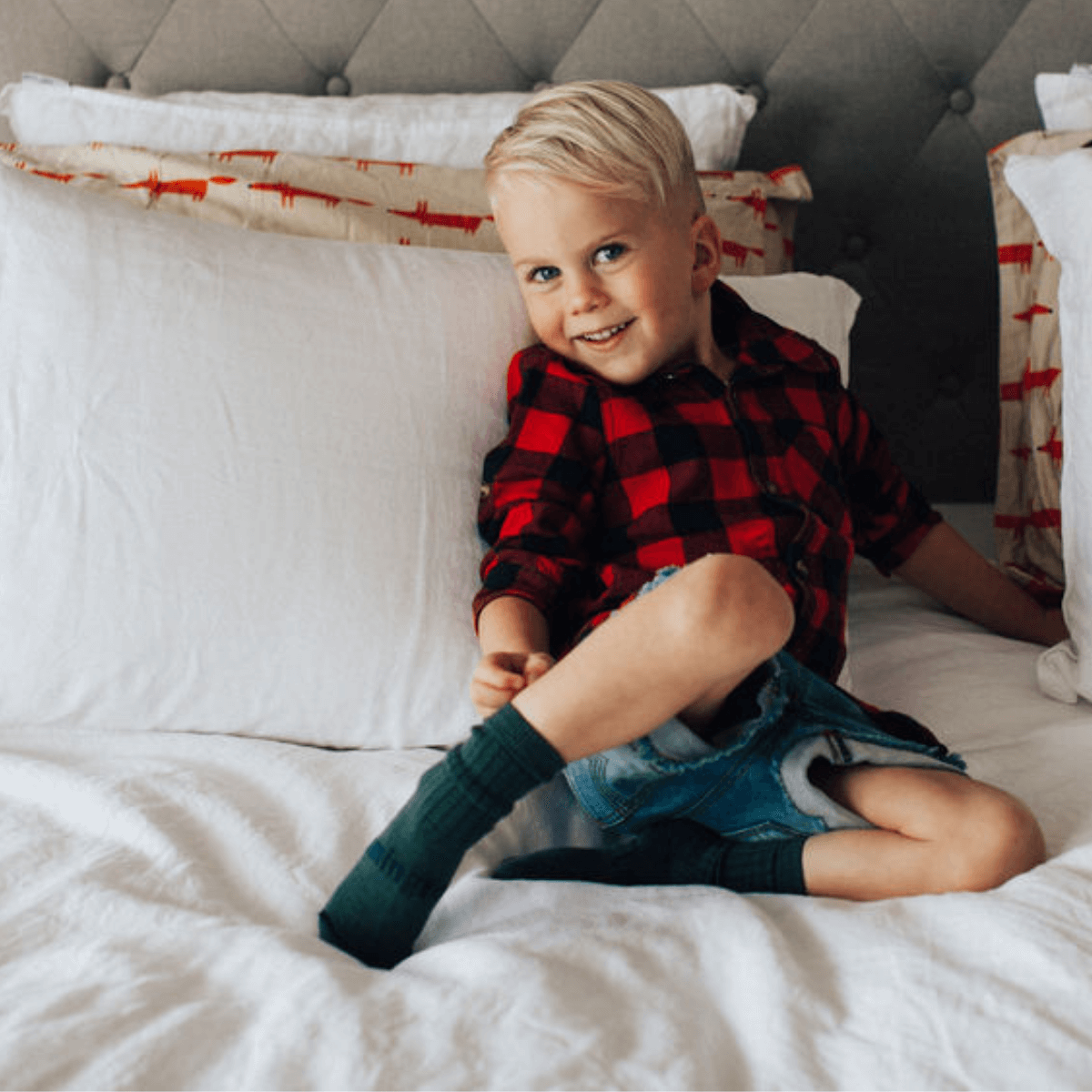 Child Merino Wool Socks - Tuatara