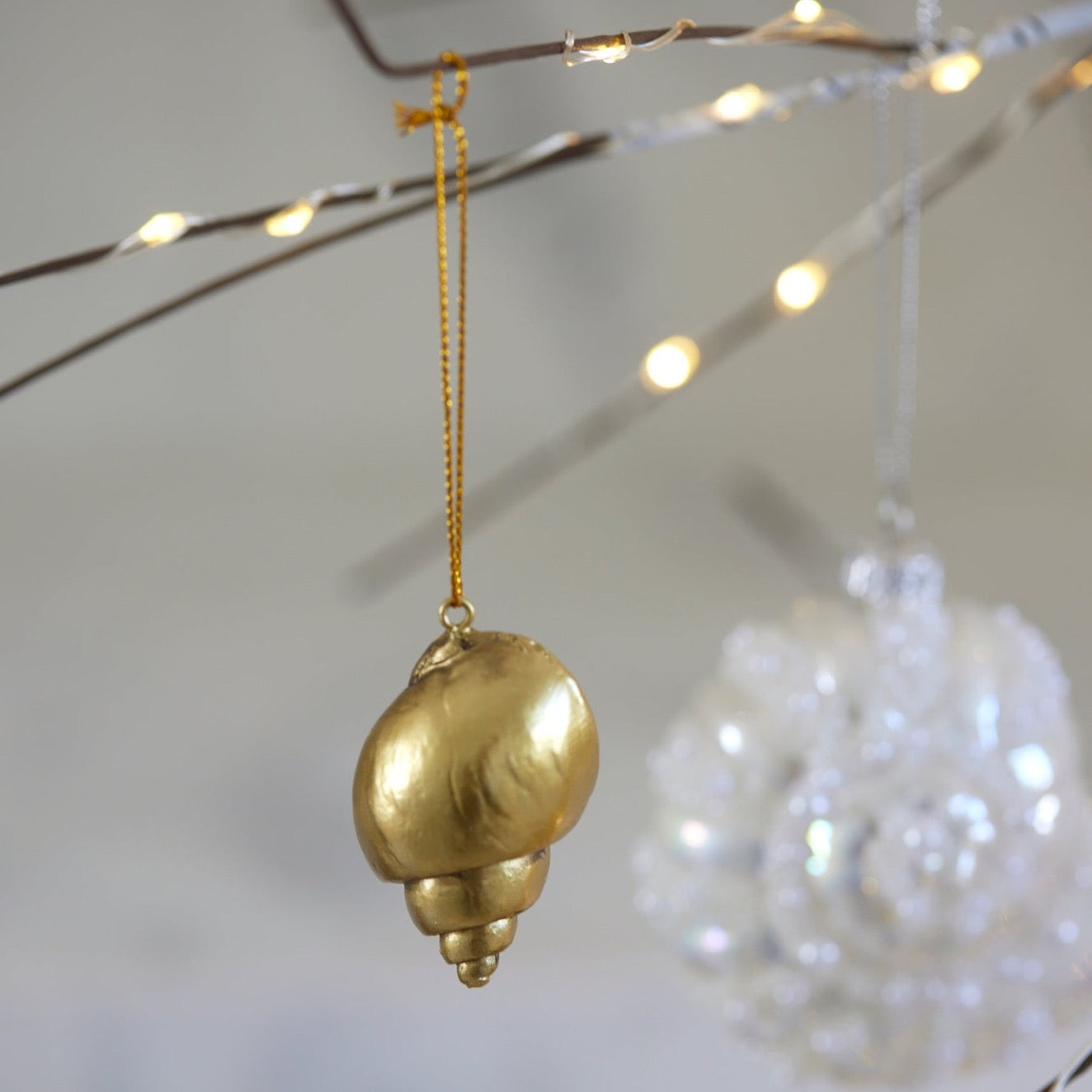 Gold Shell Ornament