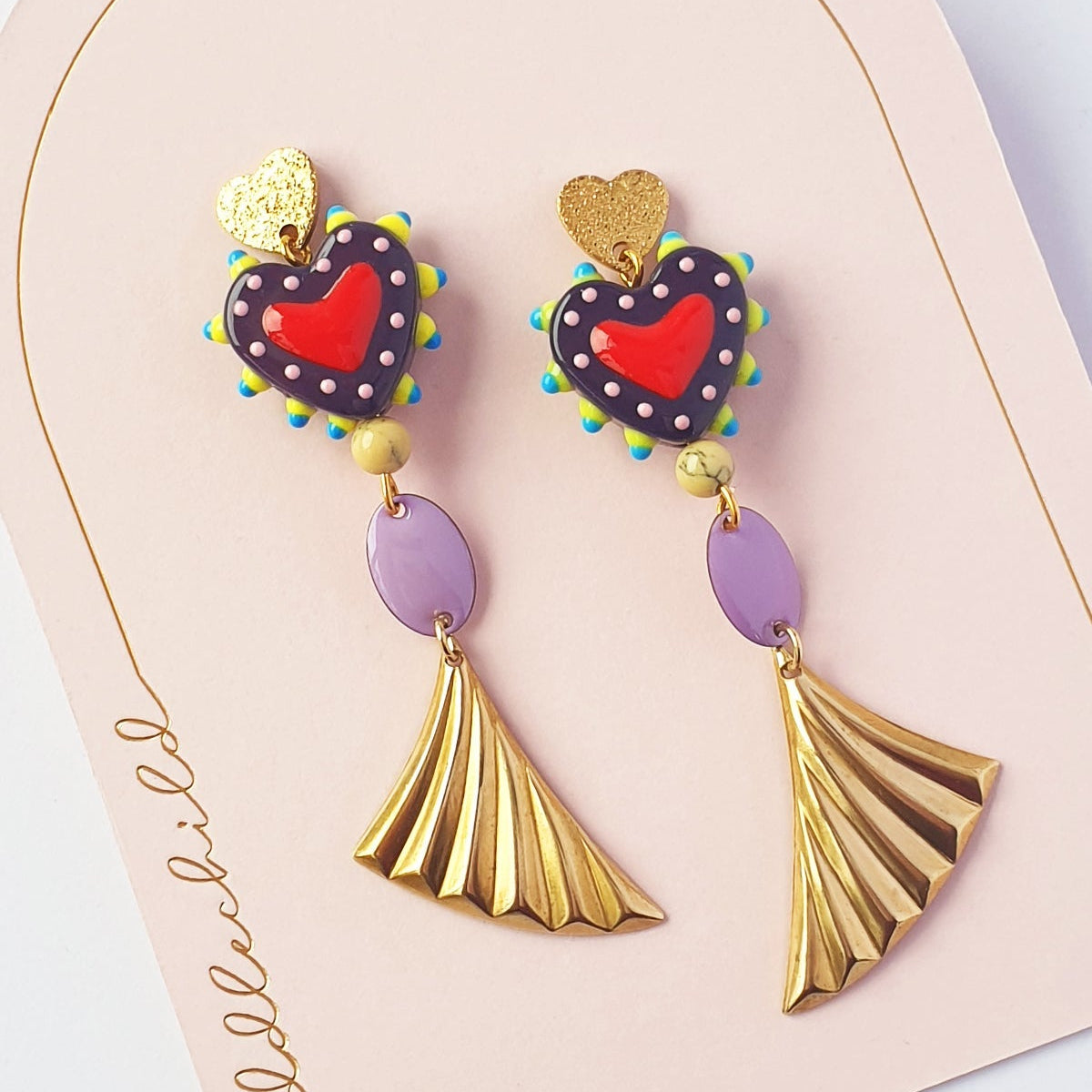 Smitten Earrings Aubergine