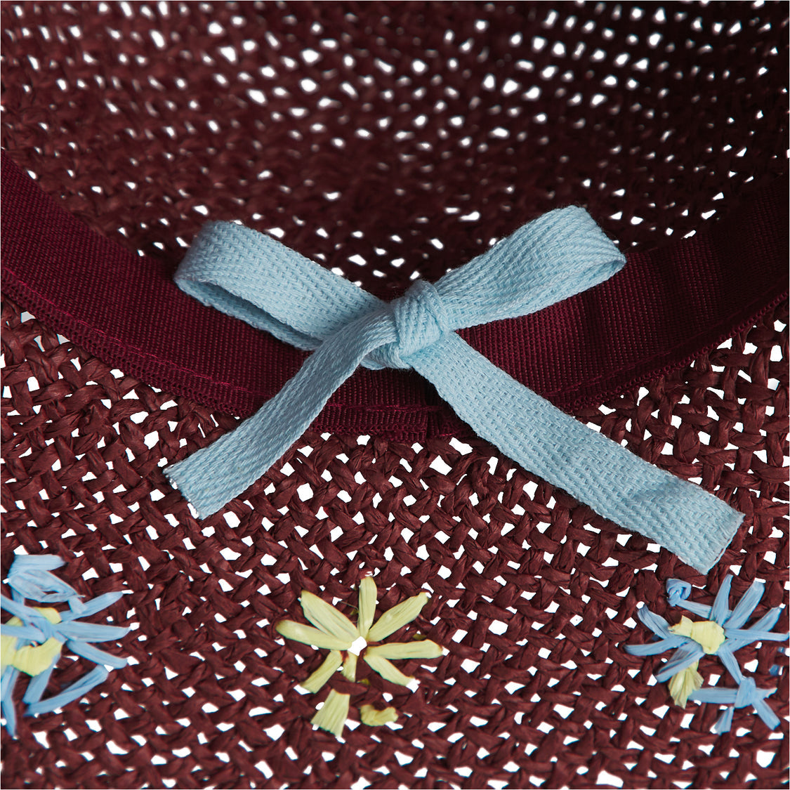 Luce Garnet Straw Hat