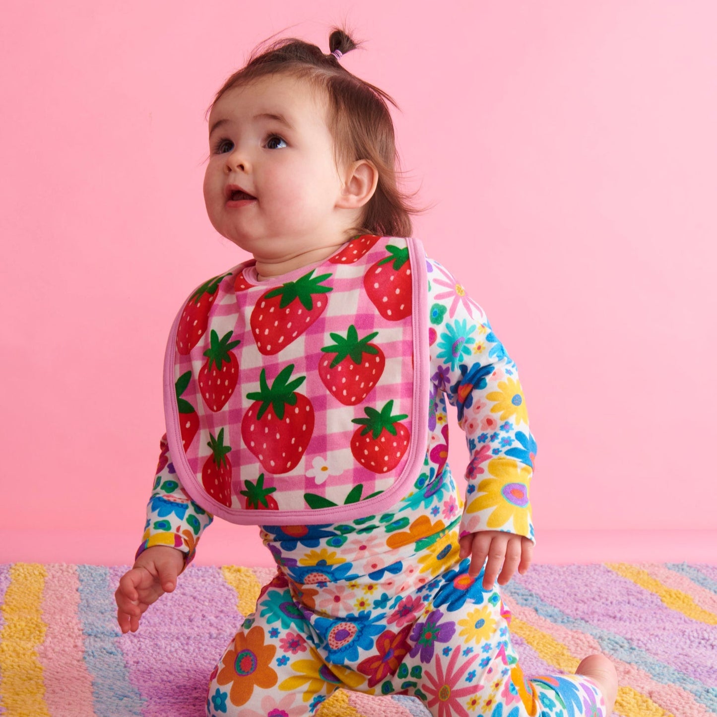 Strawberry Jam Organic Cotton Bib