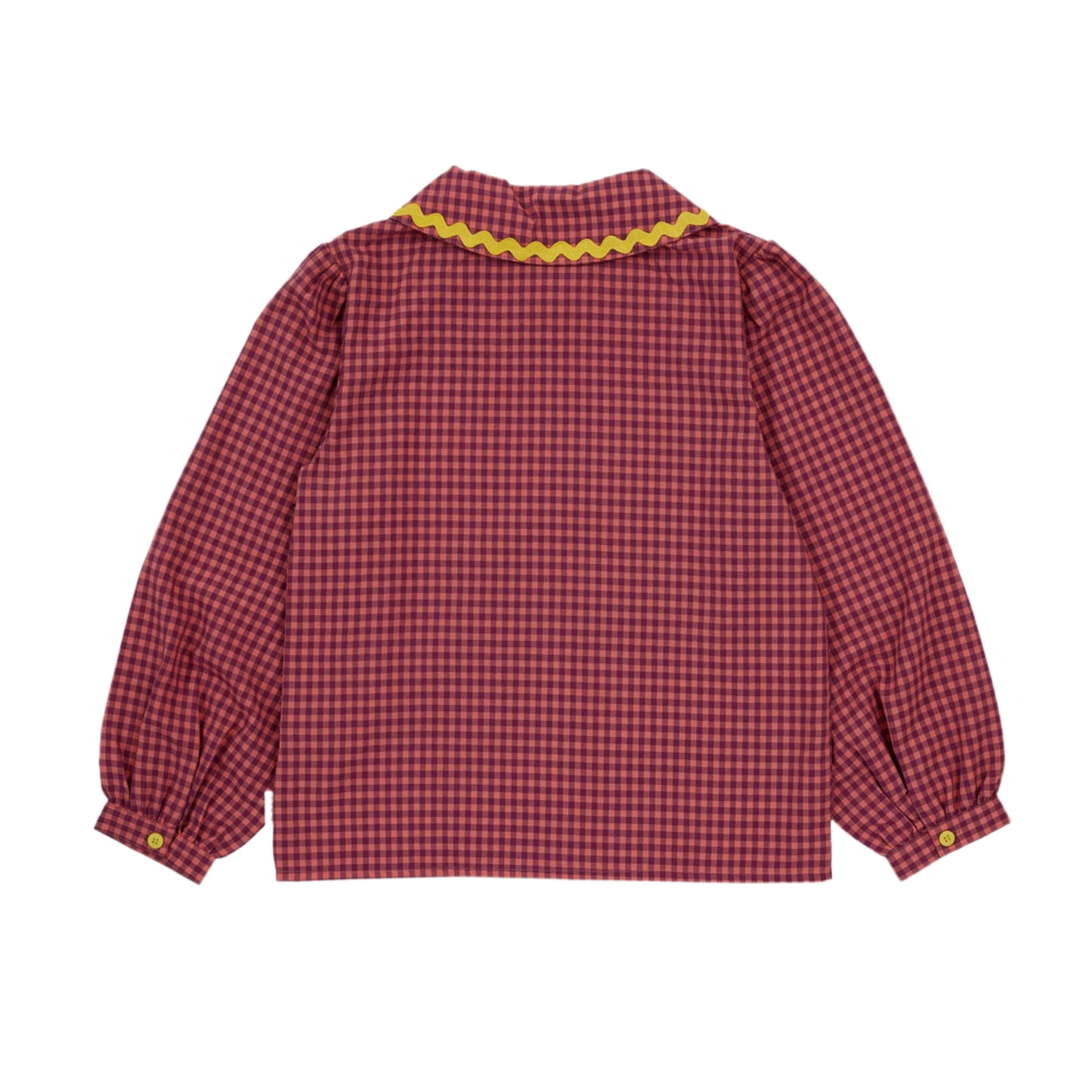 Plum Ric Rac Collared Shirt