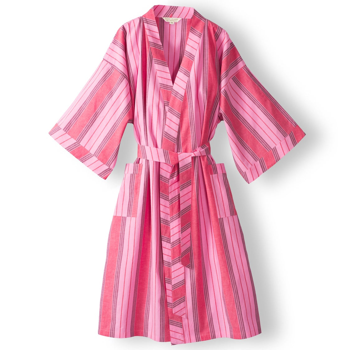Brigitte Cotton Bath Robe Scarlet