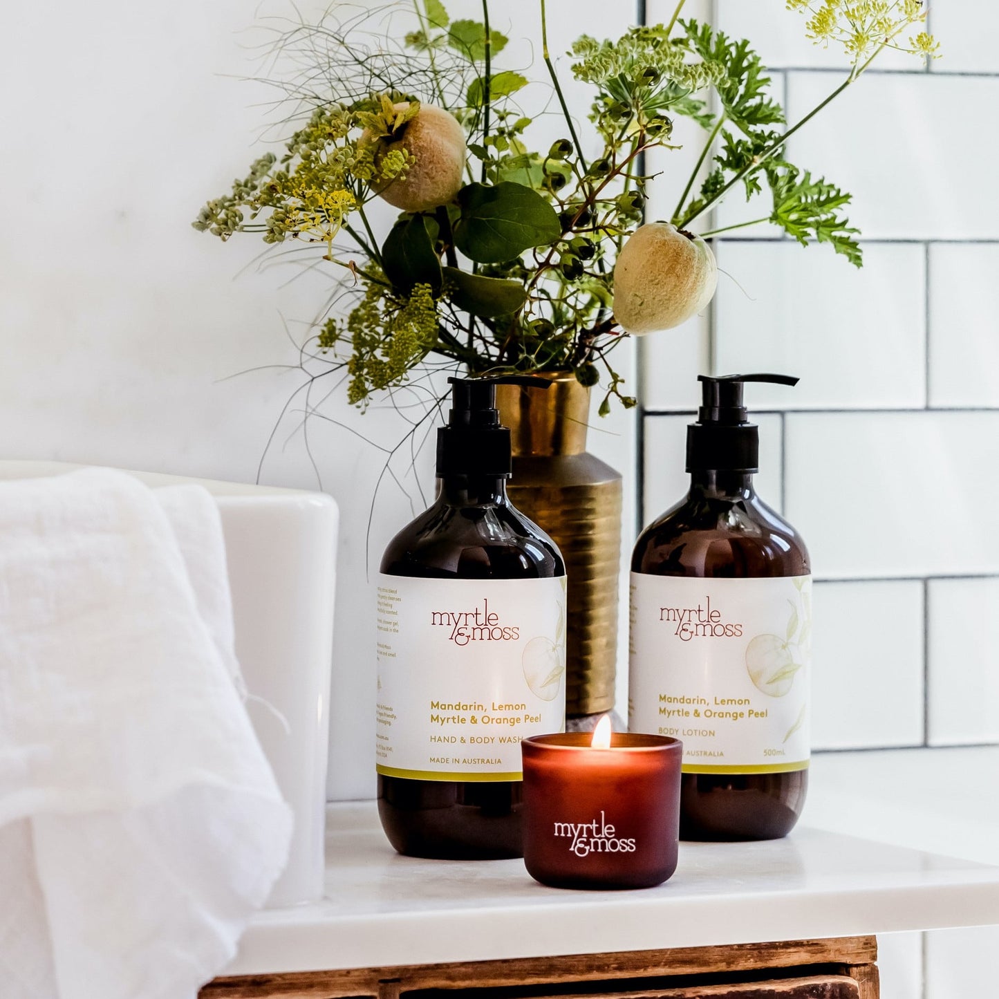 Mandarin, Lemon Myrtle & Orange Peel Hand & Body Wash 500ml