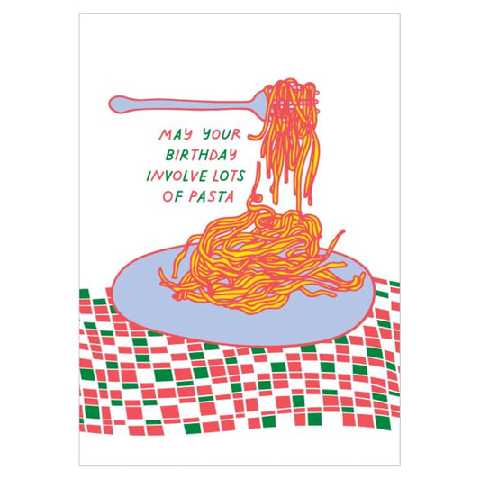 Pasta Birthday Greeting Card