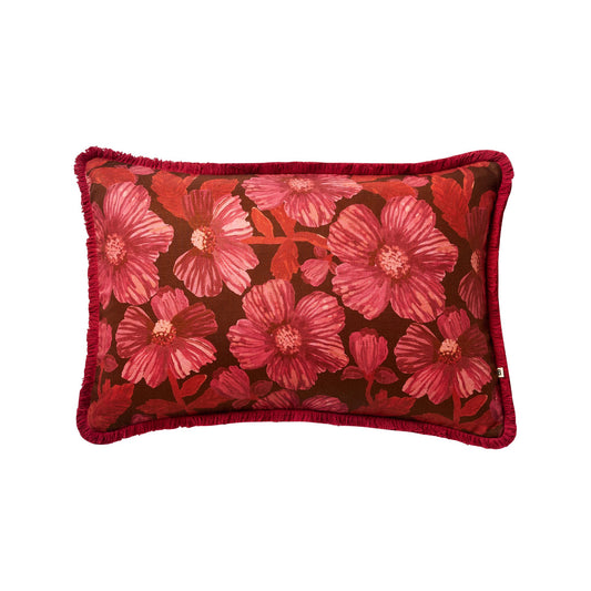Woodland Dark Cerise Cushion