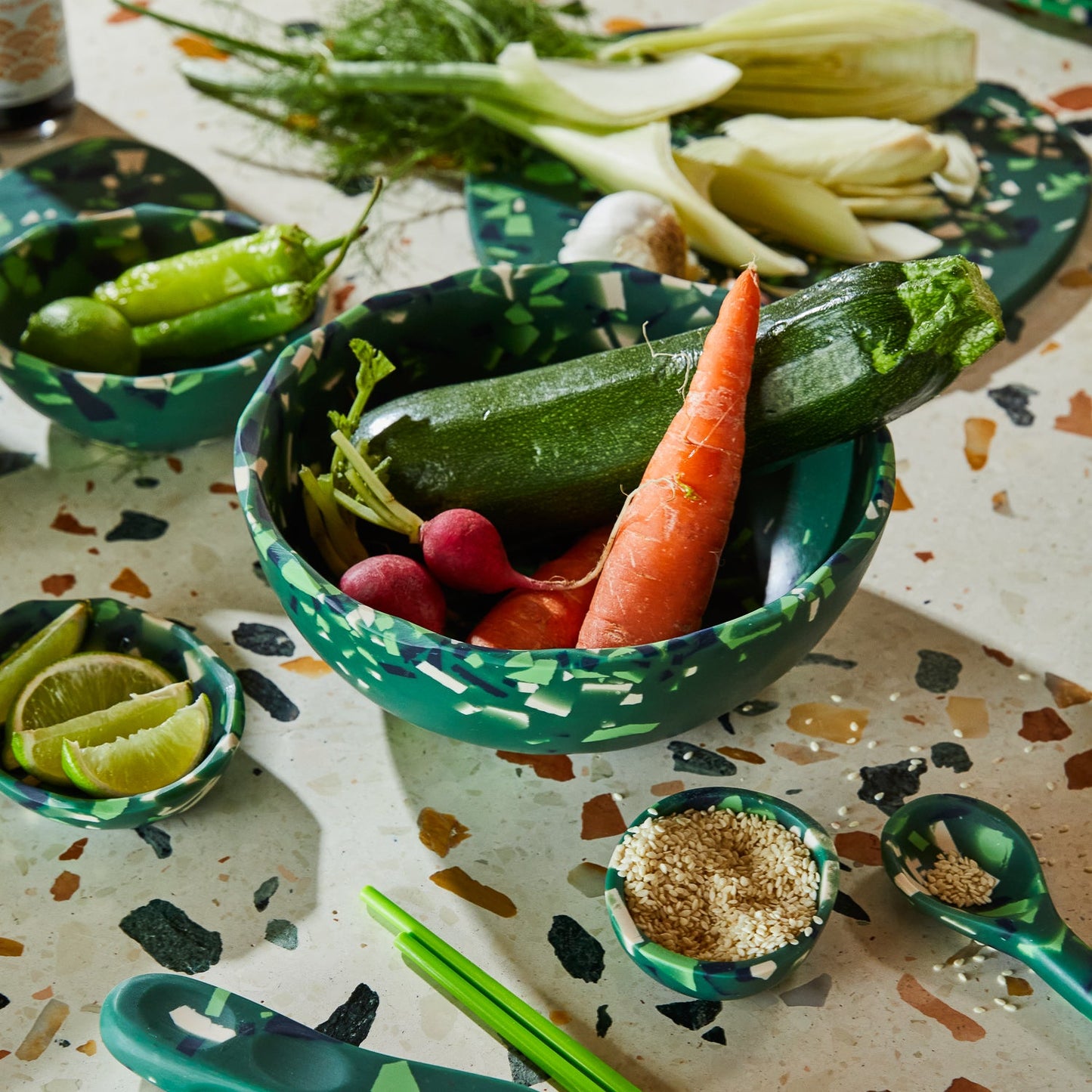 Sloane Bowl Pine Terrazzo
