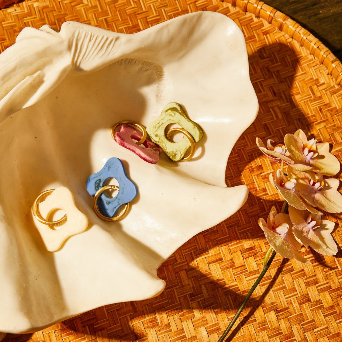 Carla Keyring Crimson