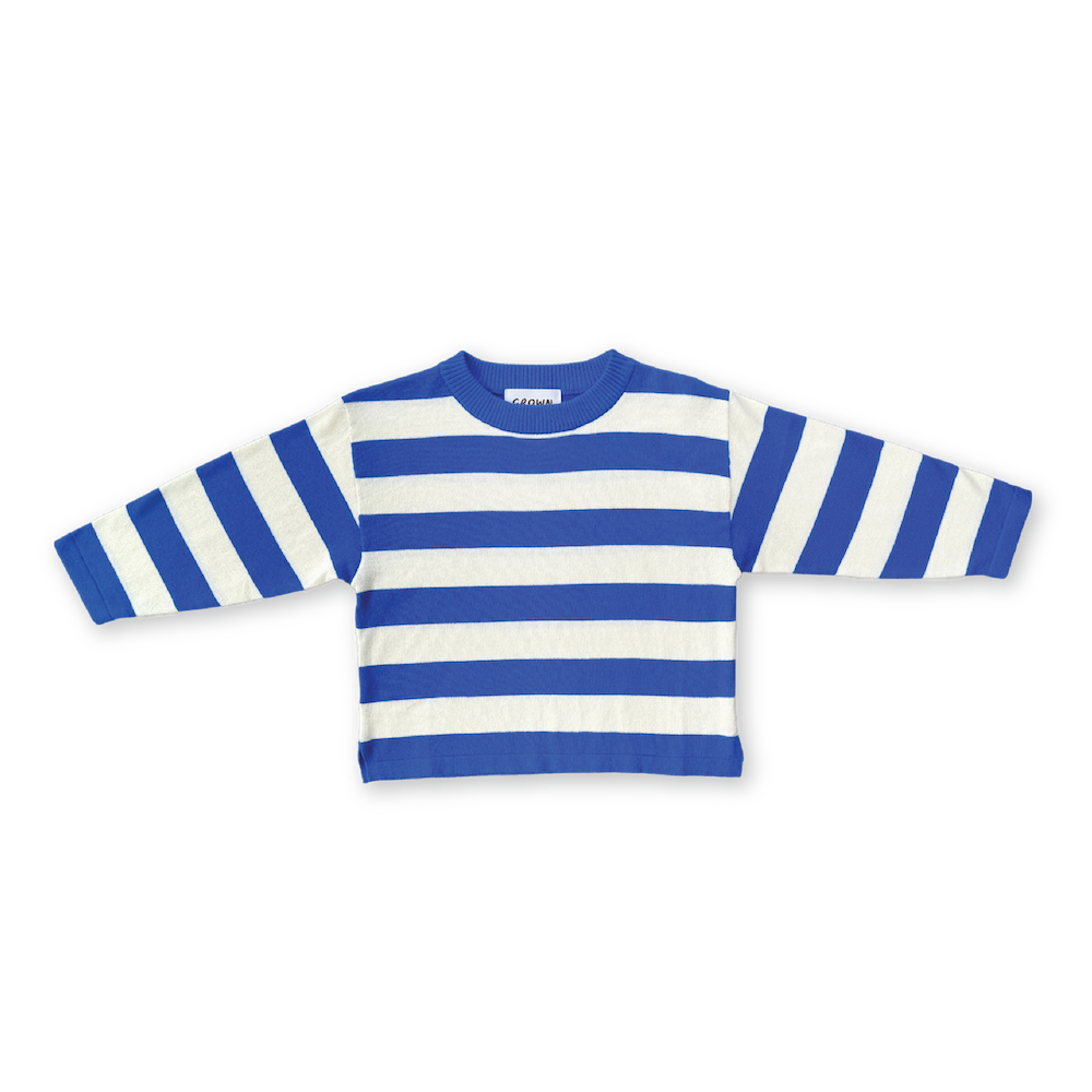 Stripe Long Sleeve Sea Baby Tee