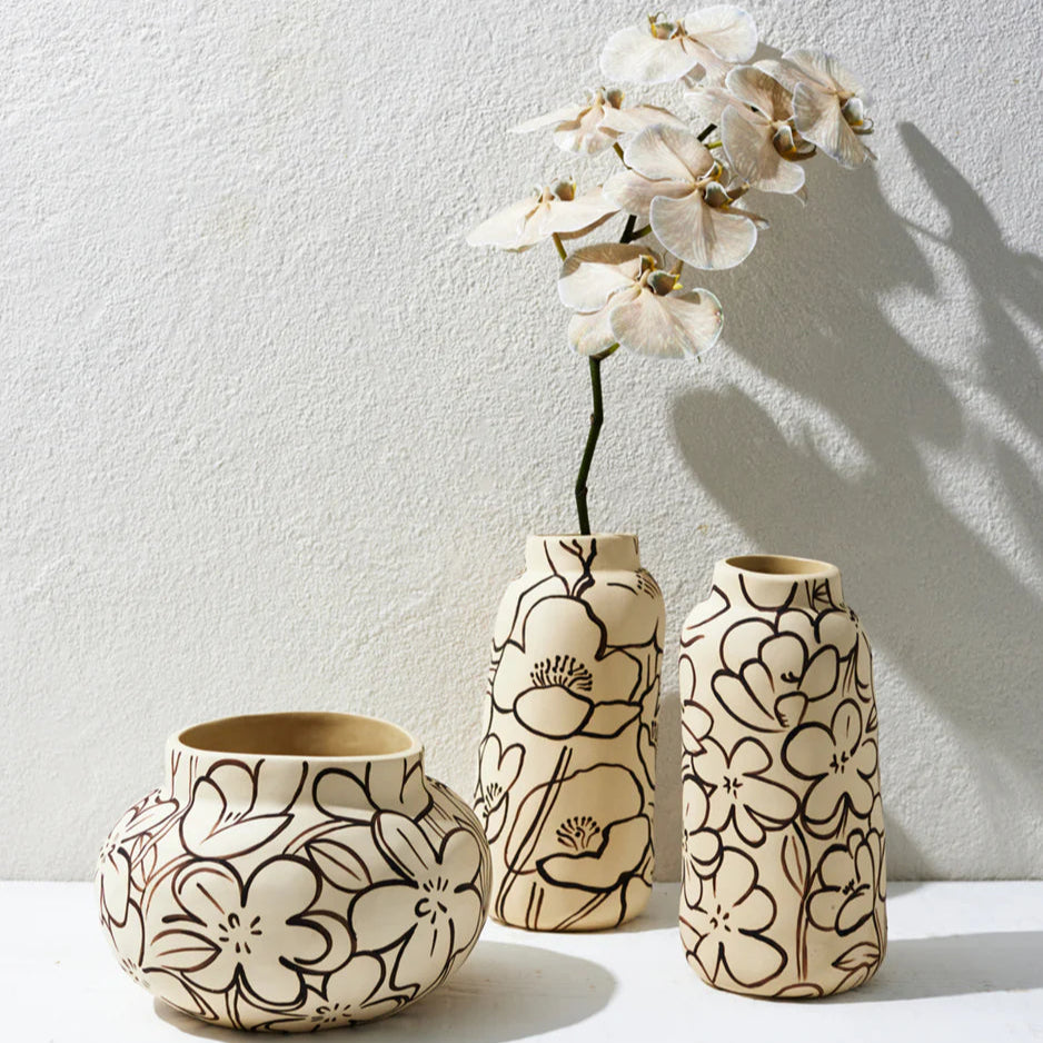 Tender Poppy Tall Vase
