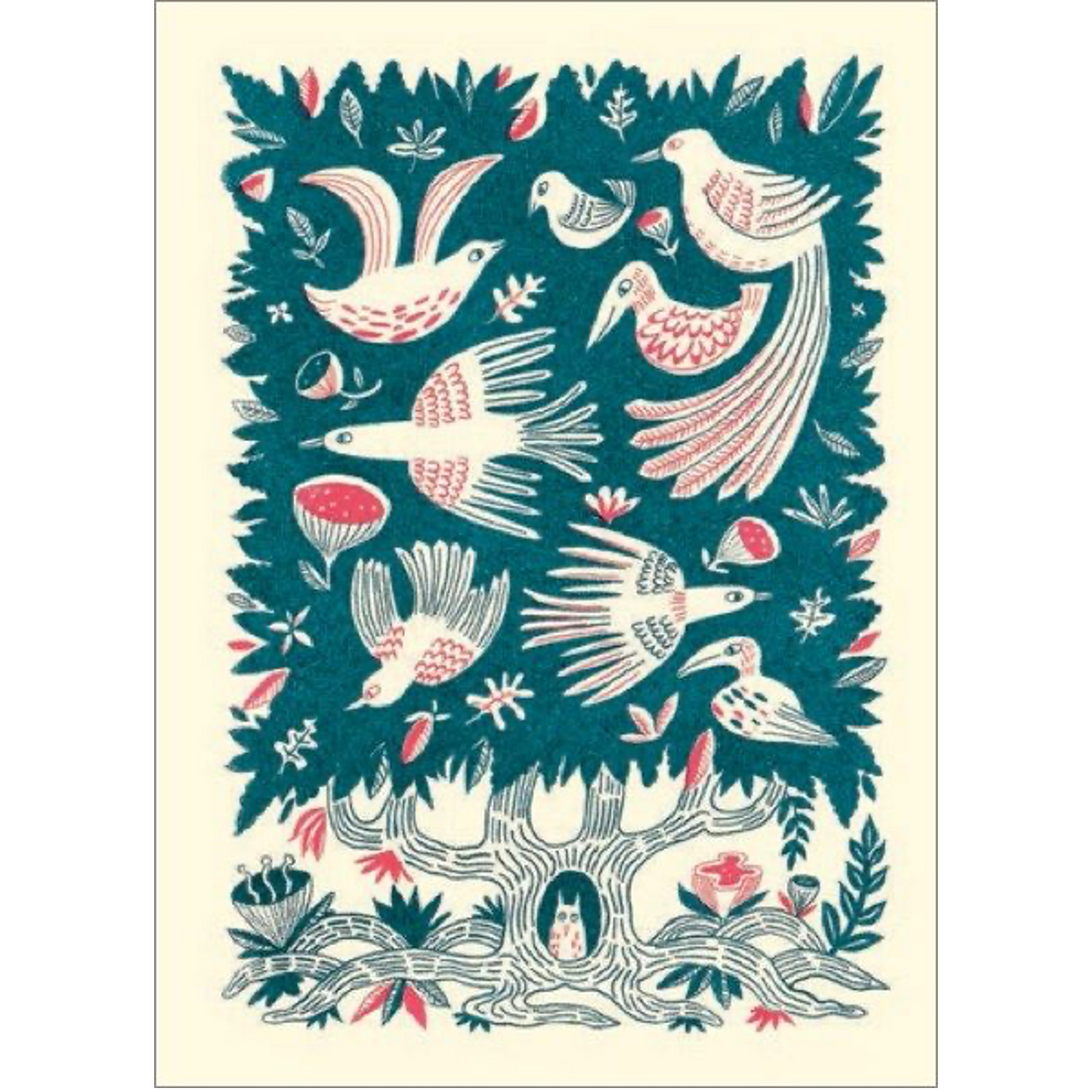 Tree of Birds Greeting Card