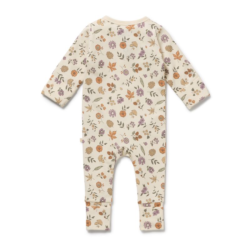 Maple Glow Organic Zipsuit with Feet
