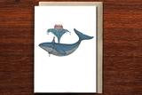 Birthday Whale Greeting Card