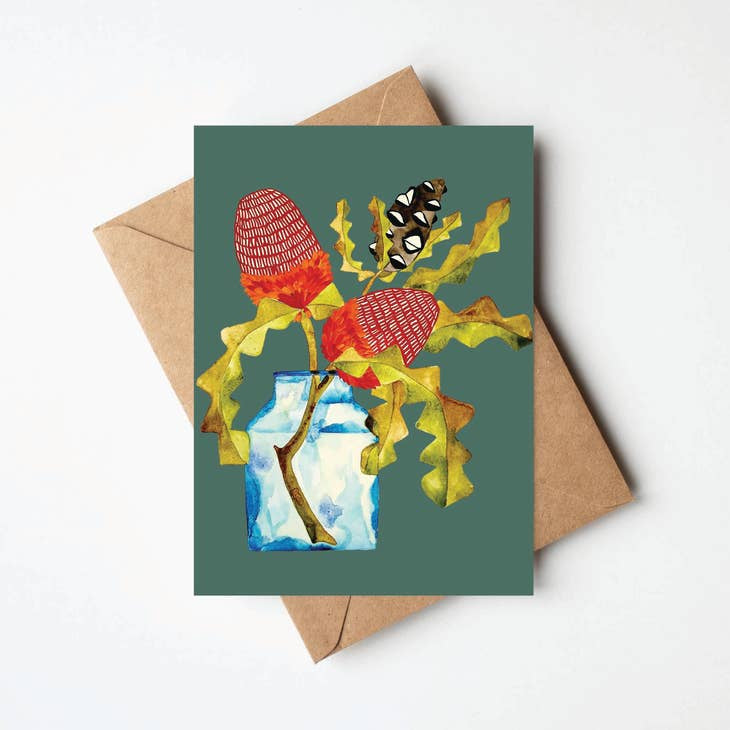 Morning Banksia Greeting Card