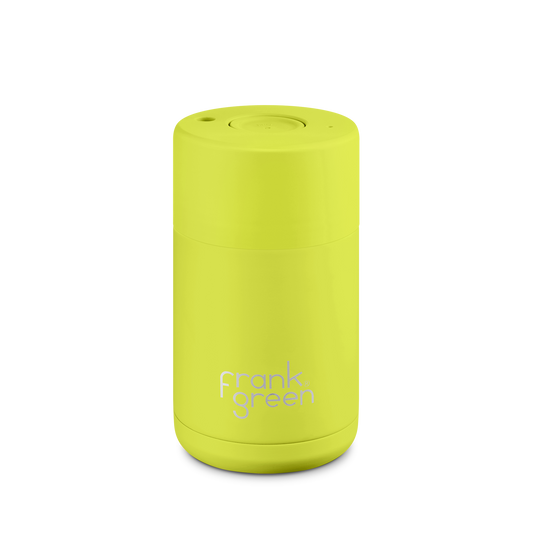 Ceramic Reusable Cup - Neon Yellow