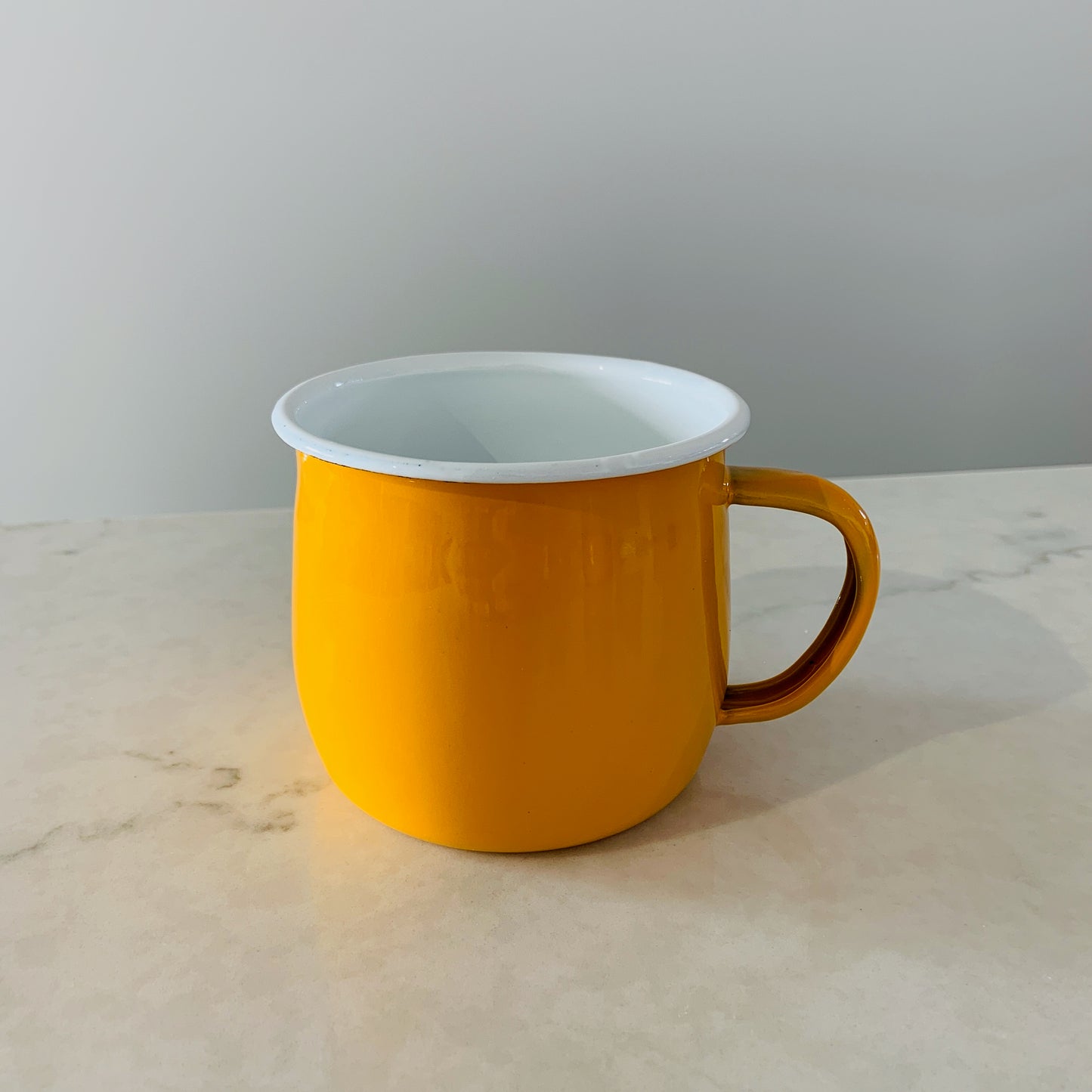 Coloured Enamel Belly Mug - 375ml