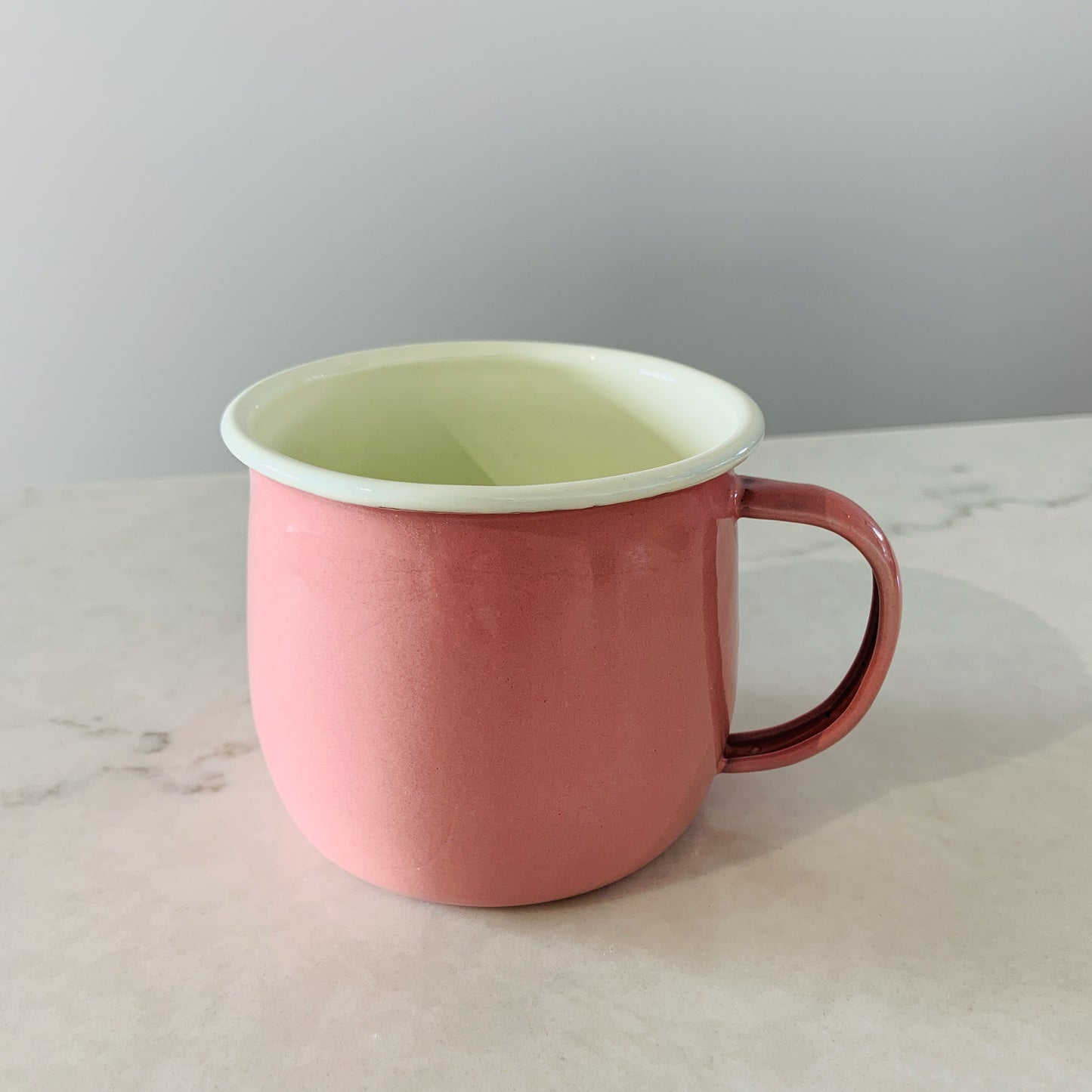 Coloured Enamel Belly Mug - 375ml