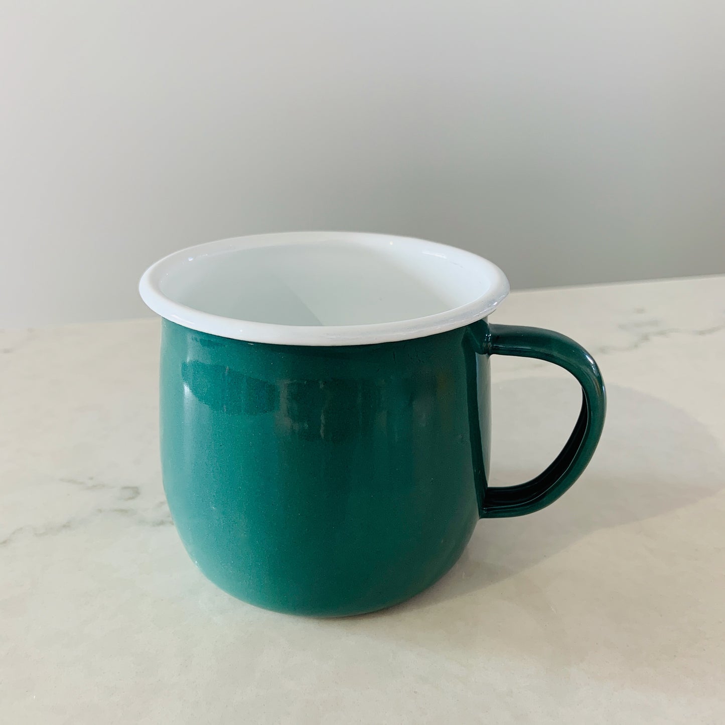 Coloured Enamel Belly Mug - 375ml
