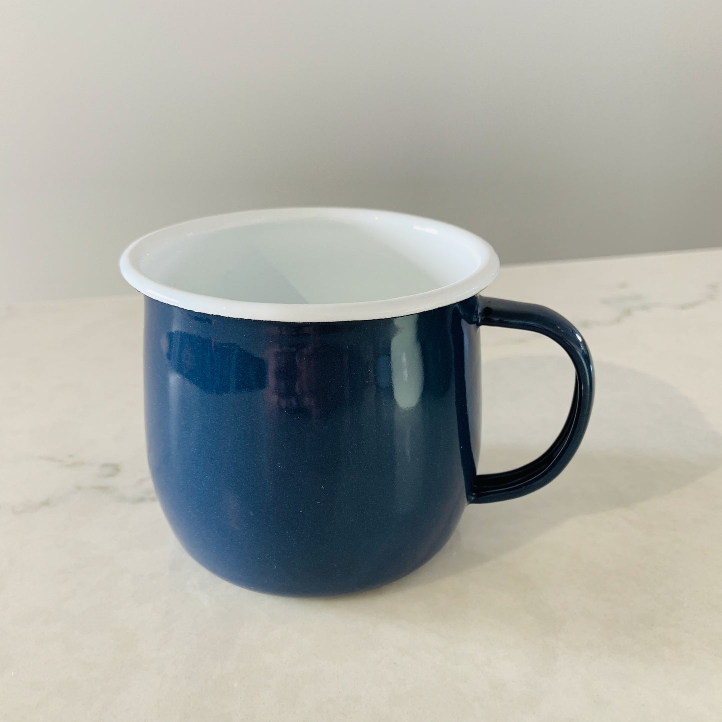 Coloured Enamel Belly Mug - 375ml