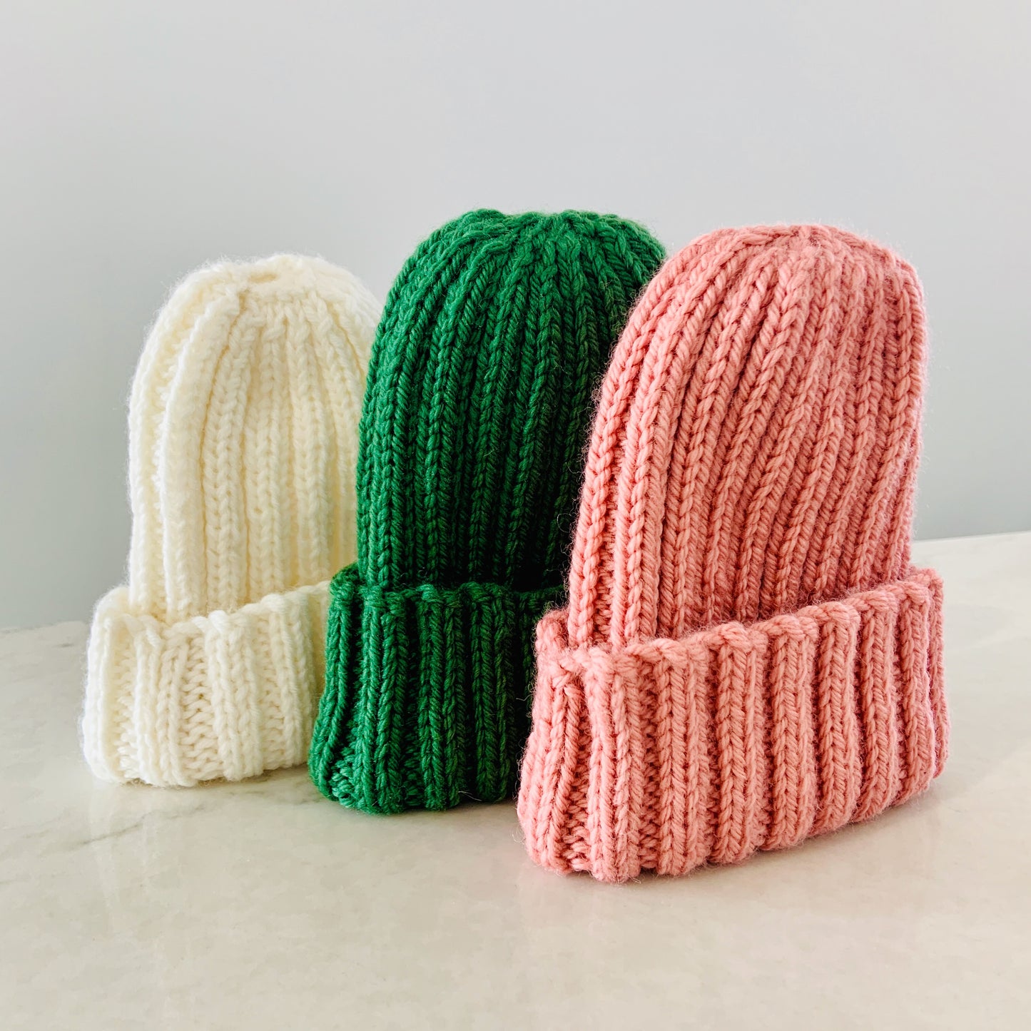 Wool Baby Beanie - Green