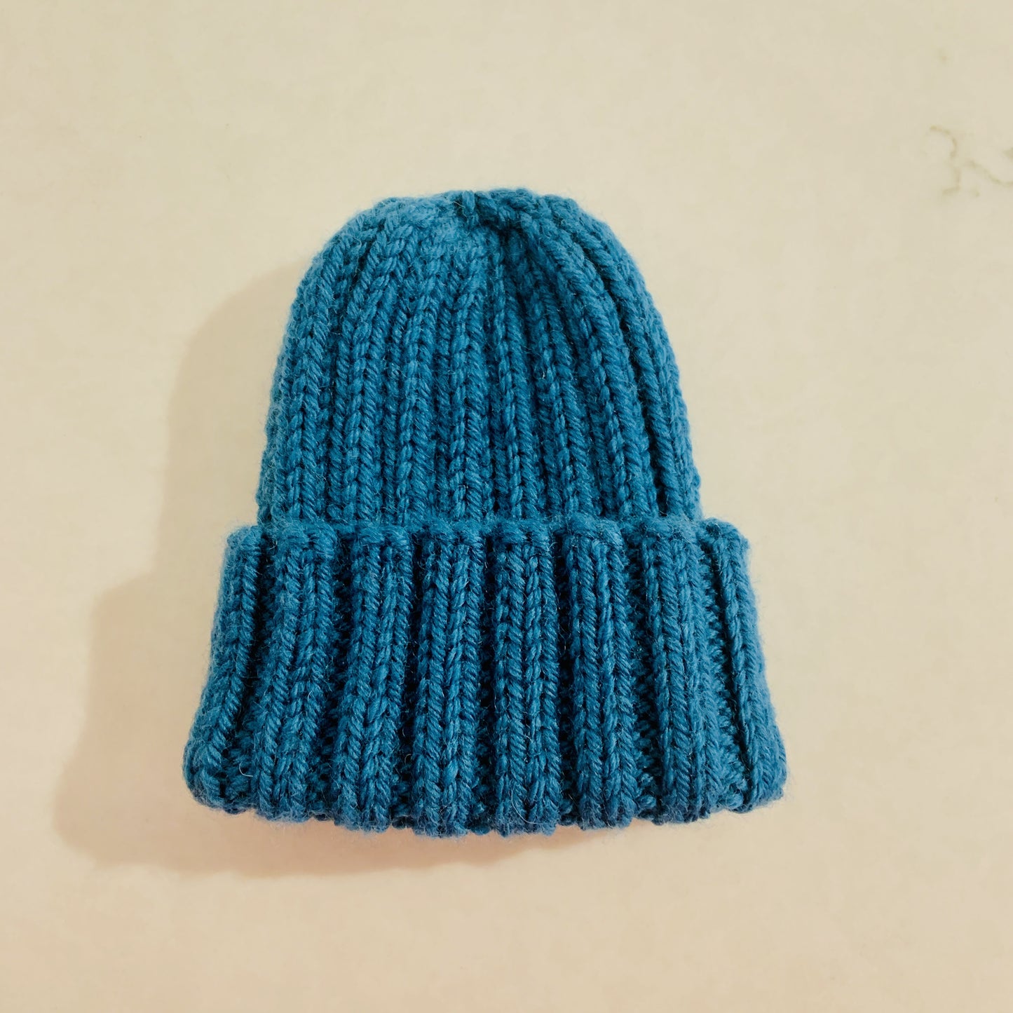 Wool Baby Beanie - Teal