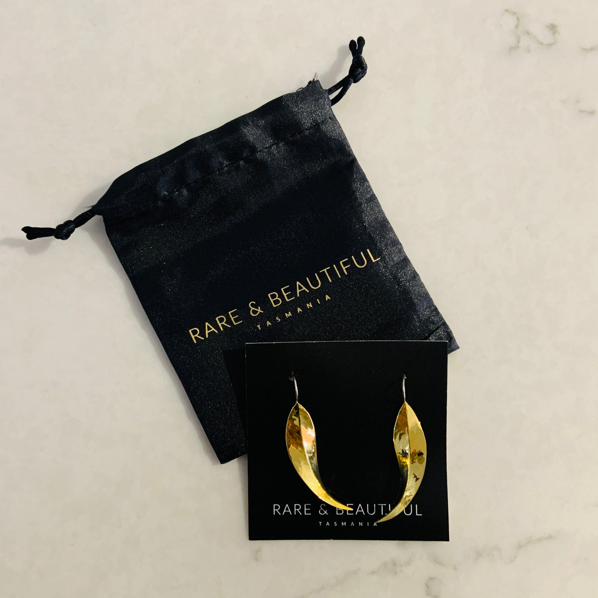 Eucalyptus Brass Earrings
