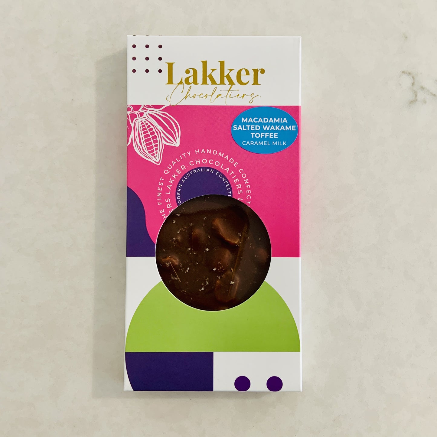 Macadamia & Salted Wakame Toffee Caramel Milk Chocolate