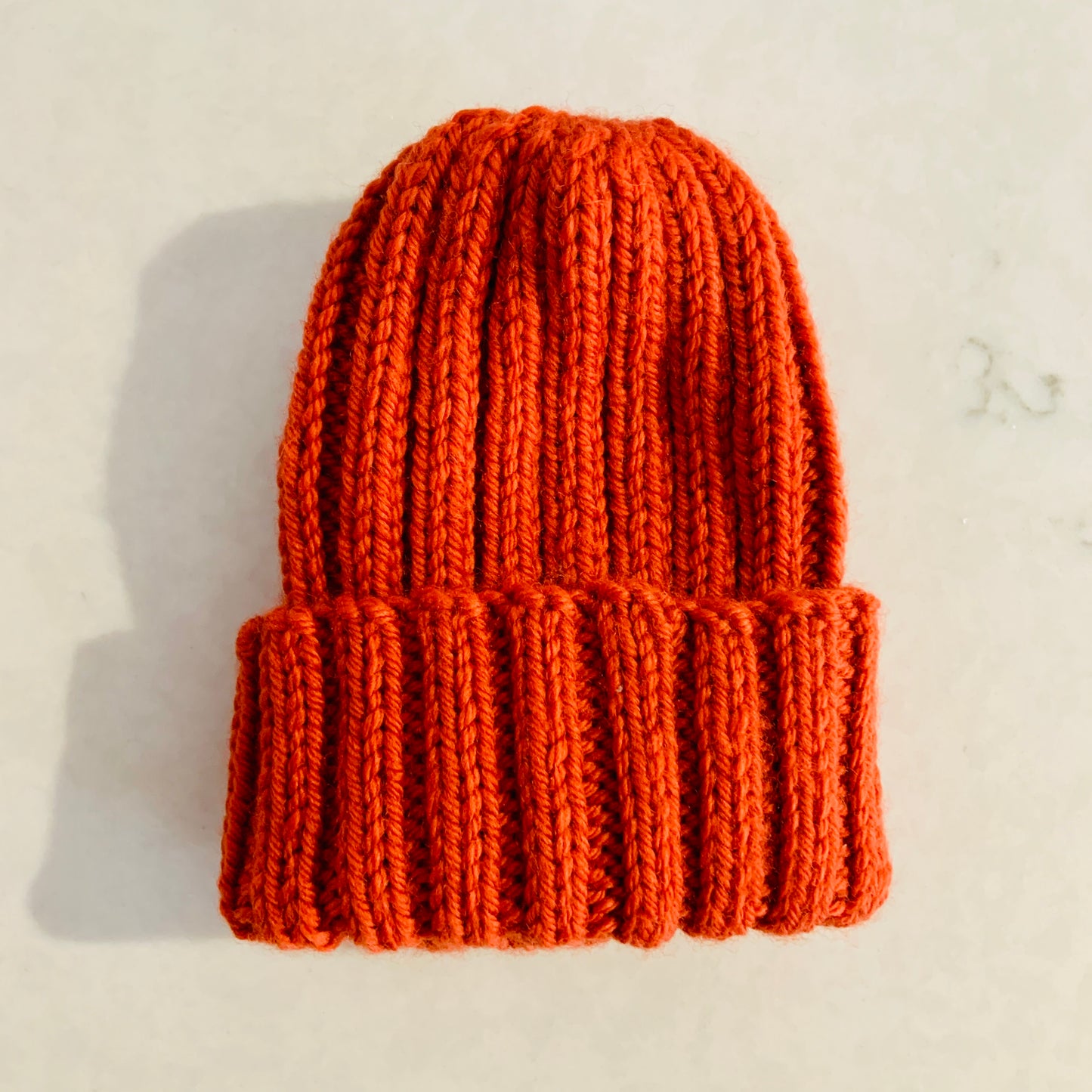 Wool Baby Beanie - Pumpkin