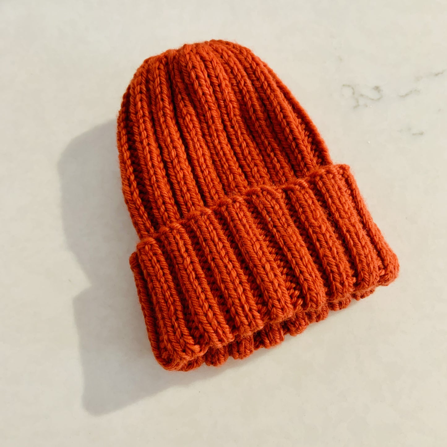 Wool Baby Beanie - Pumpkin