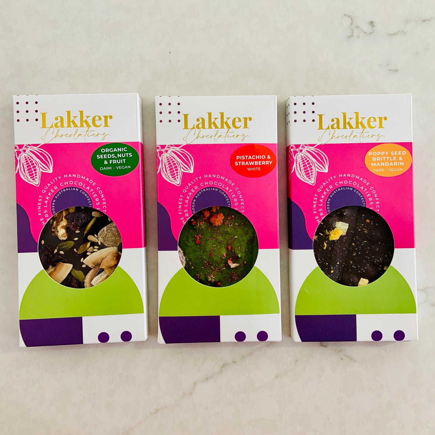 Poppyseed Brittle & Mandarin Dark Chocolate