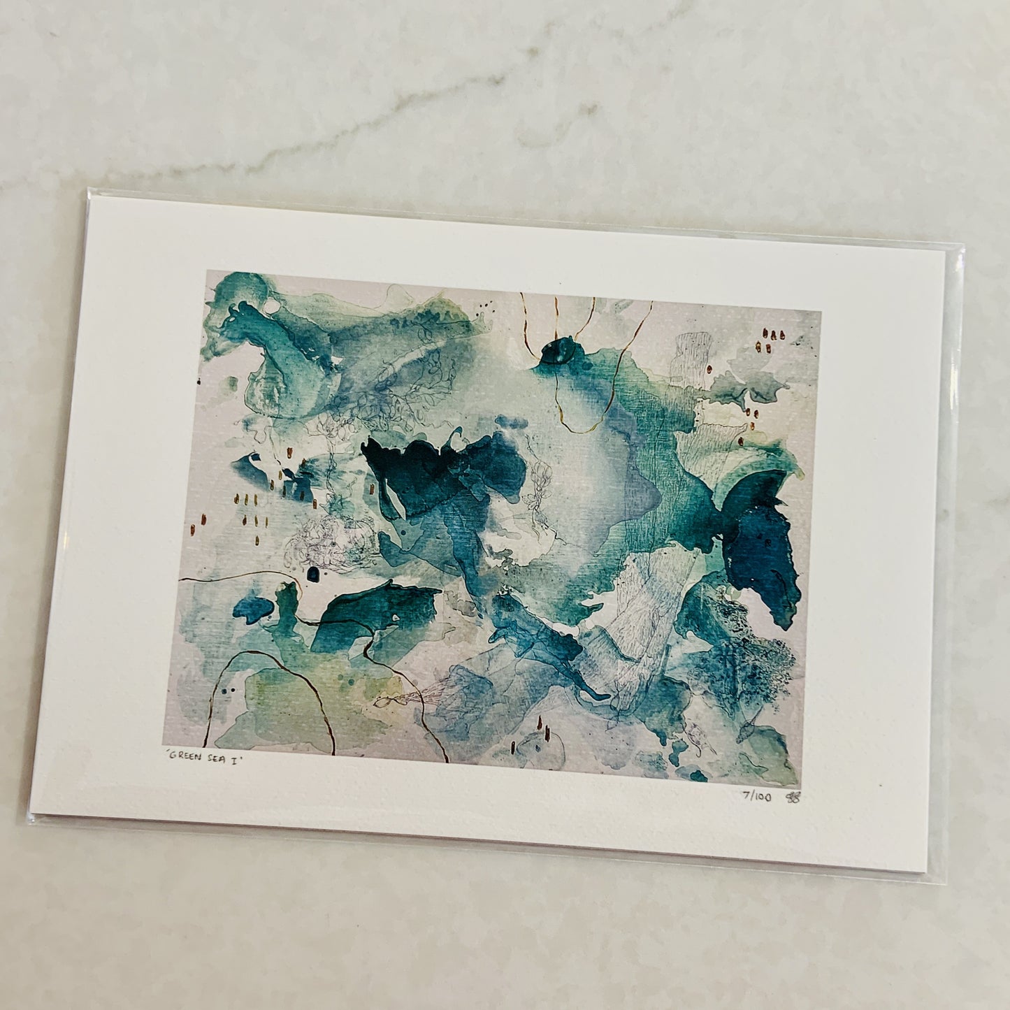 Green Sea Art Print
