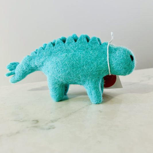 Mini Felt Stegosaurus Torquoise